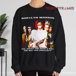 Vintage 1999 Marilyn Manson Rock Is Dead Shirt 3 Vintage 1999 Marilyn Manson Rock Is Dead Sweatshirt