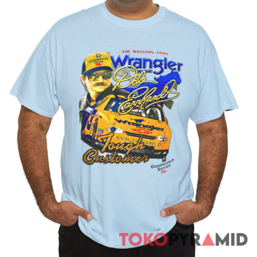 Vintage 1999 Nascar Dale Earnhardt Wrangler Tough Customer T Shirt