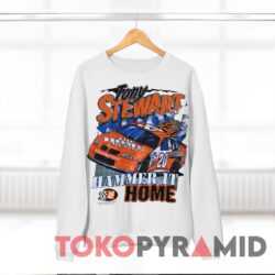 Vintage 1999 Nascar Tony Stewart Home Depot Hammer It Home White Sweatshirt
