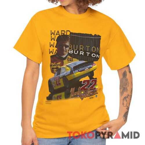 Vintage 1999 Nascar Ward Burton 22 Cat Shirt