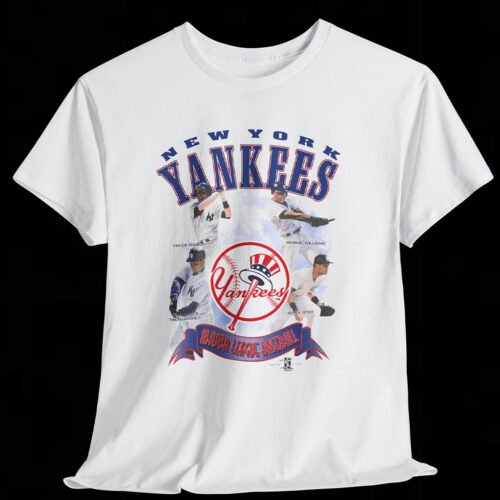 Vintage 1999 New York Yankees Jeter Williams Knoblauch Martinez T-Shirt