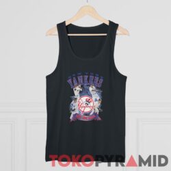 Vintage 1999 New York Yankees Jeter Williams Knoblauch Martinez T Shirt Major League Baseball Black Tank Top