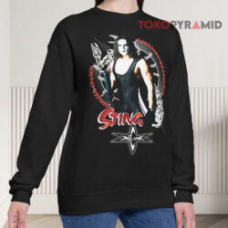 Vintage 1999 Sting WCW Wrestling Shirt 3 Vintage 1999 Sting Wcw Wrestling Sweatshirt