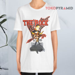 Vintage 1999 The Rock Wwf Attitude Millennium White T shirt