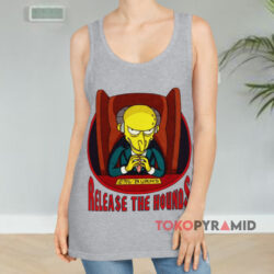 Vintage 1999 The Simpsons CM Burns Release The Hounds Shirt 2 Vintage 1999 The Simpsons Cm Burns Release The Hounds Grey Tank Top