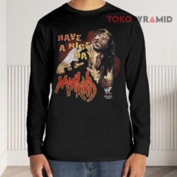 Vintage 1999 WWF Mankind Have A Nice Day Shirt 4 Vintage 1999 Wwf Mankind Have A Nice Day Long sleeved
