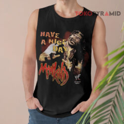 Vintage 1999 WWF Mankind Have A Nice Day Shirt 2 Vintage 1999 Wwf Mankind Have A Nice Day Tank Top