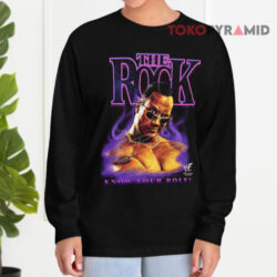 Vintage 1999 Wwf The Rock Know Your Role Long sleeved