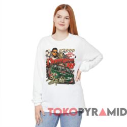 Vintage 2000 Bobby Labonte Nascar T shirt Winston Cup Series Champion White Long sleeved