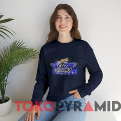 Vintage 2000 Disney Aerosmith Rock 'n' Roller Coaster T-shirt 3 Vintage 2000 Disney Aerosmith Rock 'n' Roller Coaster T shirt Navy Sweatshirt