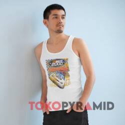 Vintage 2000 Nascar Winston Cup Series Racing White Tank Top