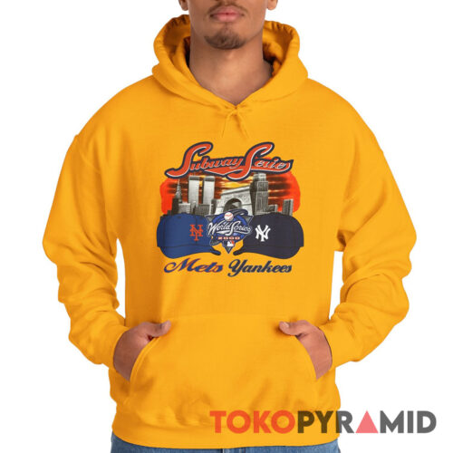Vintage 2000 New York Mets Vs Yankees Subway Series World Series Hoodie