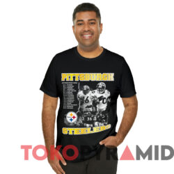 Vintage 2000 Pittsburgh Steelers Schedule T shirt Black T shirt