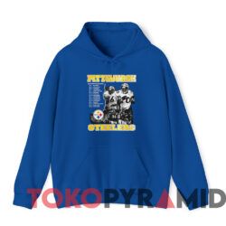 Vintage 2000 Pittsburgh Steelers Schedule T shirt Blue Hoodie