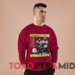 Vintage 2000 Pittsburgh Steelers Schedule T shirt Red Sweatshirt