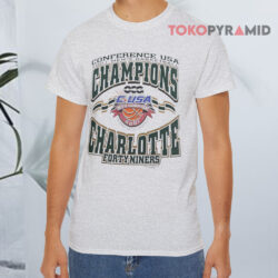 Vintage 2001 Charlotte Forty Niners C usa Champions Grey T shirt