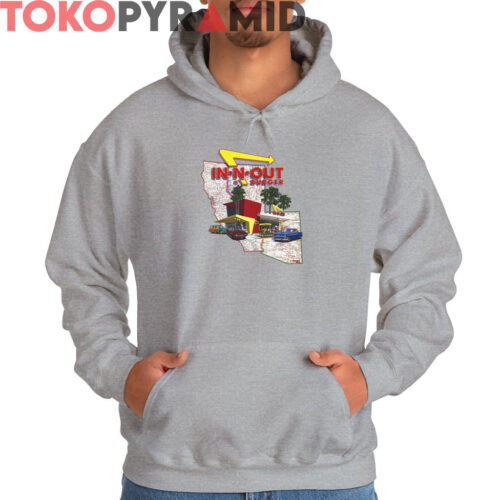 Vintage 2001 In N Out Burger California Shirt