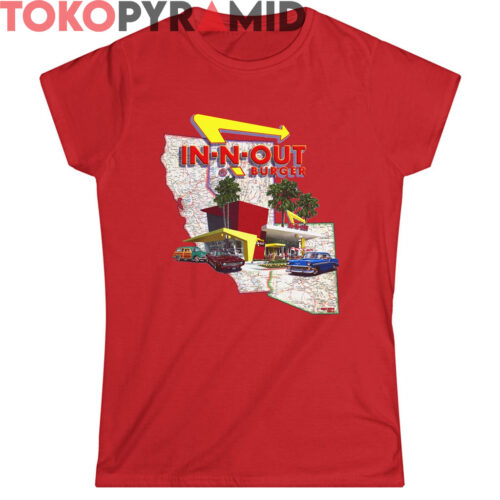 Vintage 2001 In N Out Burger California Shirt