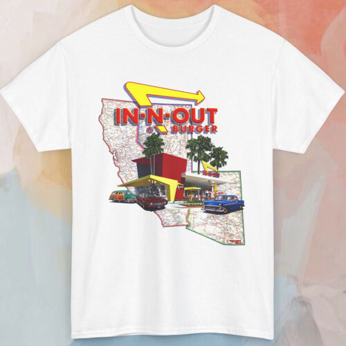 Vintage 2001 In N Out Burger California Shirt