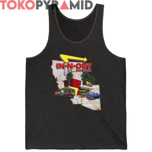 Vintage 2001 In N Out Burger California Shirt