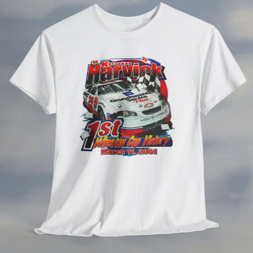 Vintage 2001 Kevin Harvick 1st Winston Cup Victory Shirt