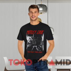 Vintage 2001 Motley Crue Too Fast For Love Double Sided T shirt Black T shirt