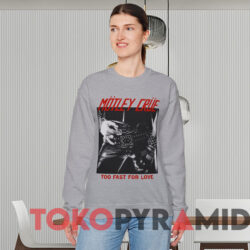 2001 Motley Crue Too Fast For Love Double-sided T-shirt 2 Vintage 2001 Motley Crue Too Fast For Love Double Sided T shirt Grey Sweatshirt