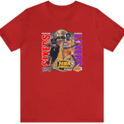 Rare Vintage NBA 2001 Finals Iverson 76ers vs Kobe Lakers Tee 5 Rare Vintage NBA 2001 Finals Iverson 76ers vs Kobe Lakers Tee