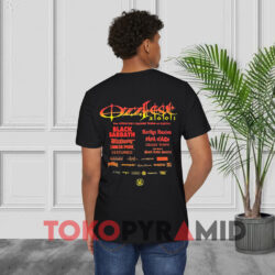 Vintage 2001 Ozzy Osbourne Ozzfest Tour Shirt Double Sided 2 Vintage 2001 Ozzy Osbourne Ozzfest Tour Black T shirt Back