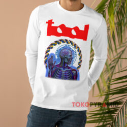 Vintage 2001 Tool Flaming Eye Hanes White Long sleeved