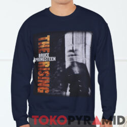 Vintage 2002 Bruce Springsteen The Rising Shirt 3 Vintage 2002 Bruce Springsteen The Rising Shirt Front Sweatshirt