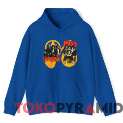 Vintage 2003 Aerosmith Kiss Band Music Tour T-shirt 2 Vintage 2003 Aerosmith Kiss Band Music Tour T shirt Blue Hoodie