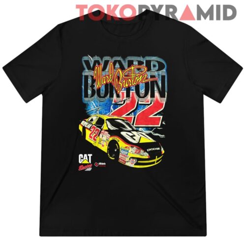 Vintage 2003 Ward Burton Nascar Caterpillar T shirt