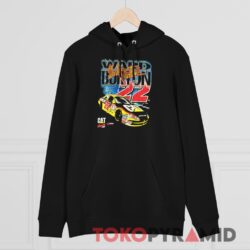 Vintage 2003 Ward Burton Nascar Caterpillar T shirt Black Hoodie