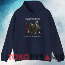 Vintage 2006 Iron Maiden A Matter Of Life And Death T-shirt 4 Vintage 2006 Iron Maiden A Matter Of Life And Death T shirt Navy Hoodie