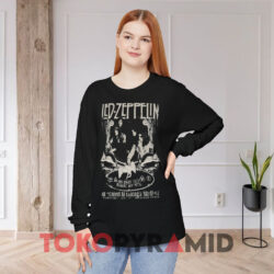 Vintage 2007 Led Zeppelin Chicago Stadium Concert Shirt 4 Vintage 2007 Led Zeppelin Chicago Stadium Concert Black Long sleeved