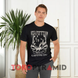 Vintage 2007 Led Zeppelin Chicago Stadium Concert Black T shirt