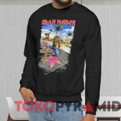 Vintage 2008 Iron Maiden LA Tour T-shirt 2 Vintage 2008 Iron Maiden La Tour T shirt Black Sweatshirt