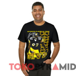 Vintage 2008 Pittsburgh Steelers Mvp Harrison Nfl T shirt Black T shirt