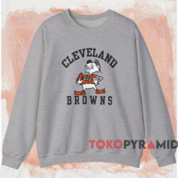 Vintage 70s Cleveland Browns Elf Big Logo Shirt 3 Vintage 70s Cleveland Browns Elf Big Logo Shirt Grey Sweatshirt