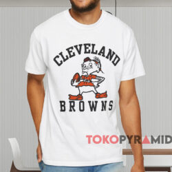 Vintage 70s Cleveland Browns Elf Big Logo Shirt White T shirt