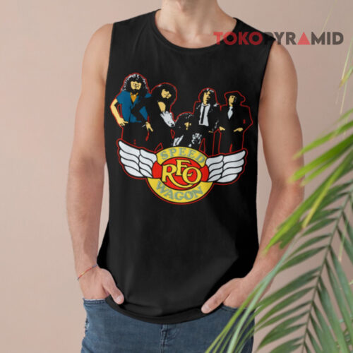 Vintage 70s Reo Speedwagon 9 Lives Tour Tank Top Vintage 70s Reo Speedwagon 9 Lives Tour Tank Top