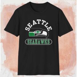 Vintage 70s Seattle Seahawks Shirt Black T shirt