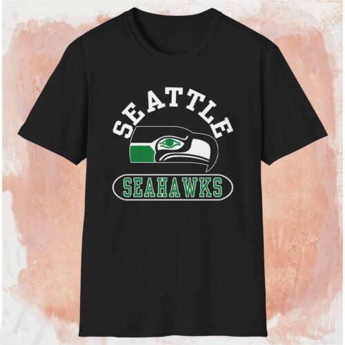 Vintage 70s Seattle Seahawks Shirt Black T shirt