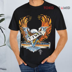 Vintage 80s 3d Emblem Harley Davidson V twin Eagle Motorcycle Black T shirt