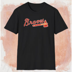 Vintage 80s Atlanta Braves Shirt Black T shirt