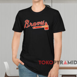 Vintage 80s Atlanta Braves Shirt Black T shirt