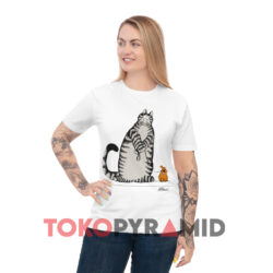 Vintage 80s B Kliban Cat Walk Kitty Dog Puppy White T shirt