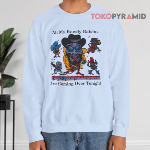 Vintage 80's California Raisins All My Rowdy Raisins Hank Williams Jr Sweatshirt Vintage 80's California Raisins All My Rowdy Raisins Hank Williams Jr Sweatshirt