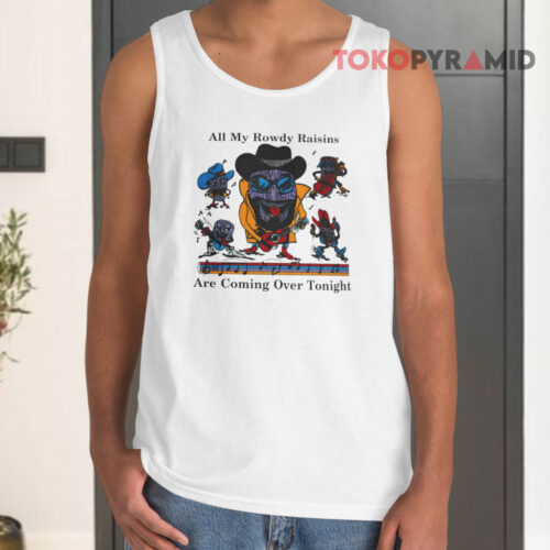 Vintage 80's California Raisins All My Rowdy Raisins Hank Williams Jr Tank Top Vintage 80's California Raisins All My Rowdy Raisins Hank Williams Jr Tank Top